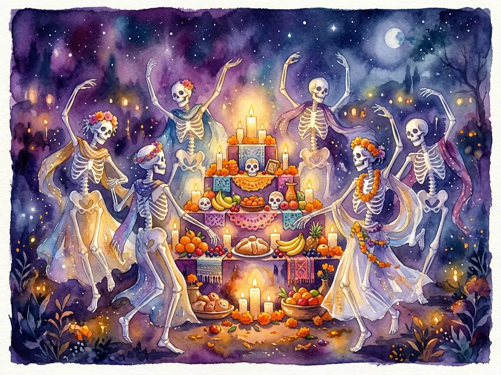 Twilight Plaza Illustration